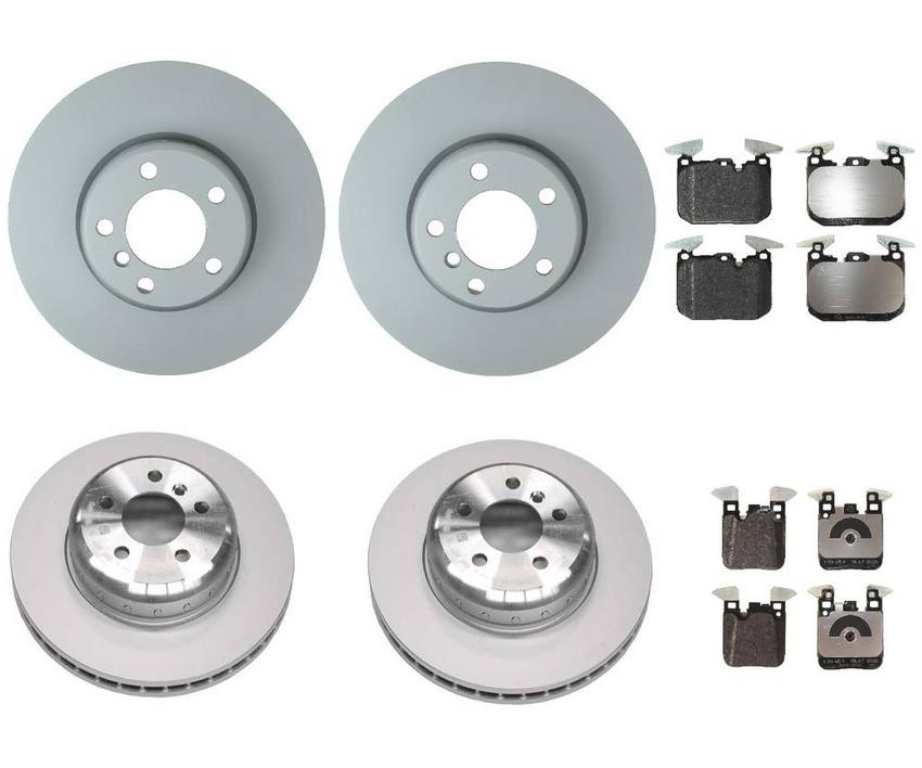 BMW Brake Kit - Pads and Rotors Front &  Rear (340mm/345mm)